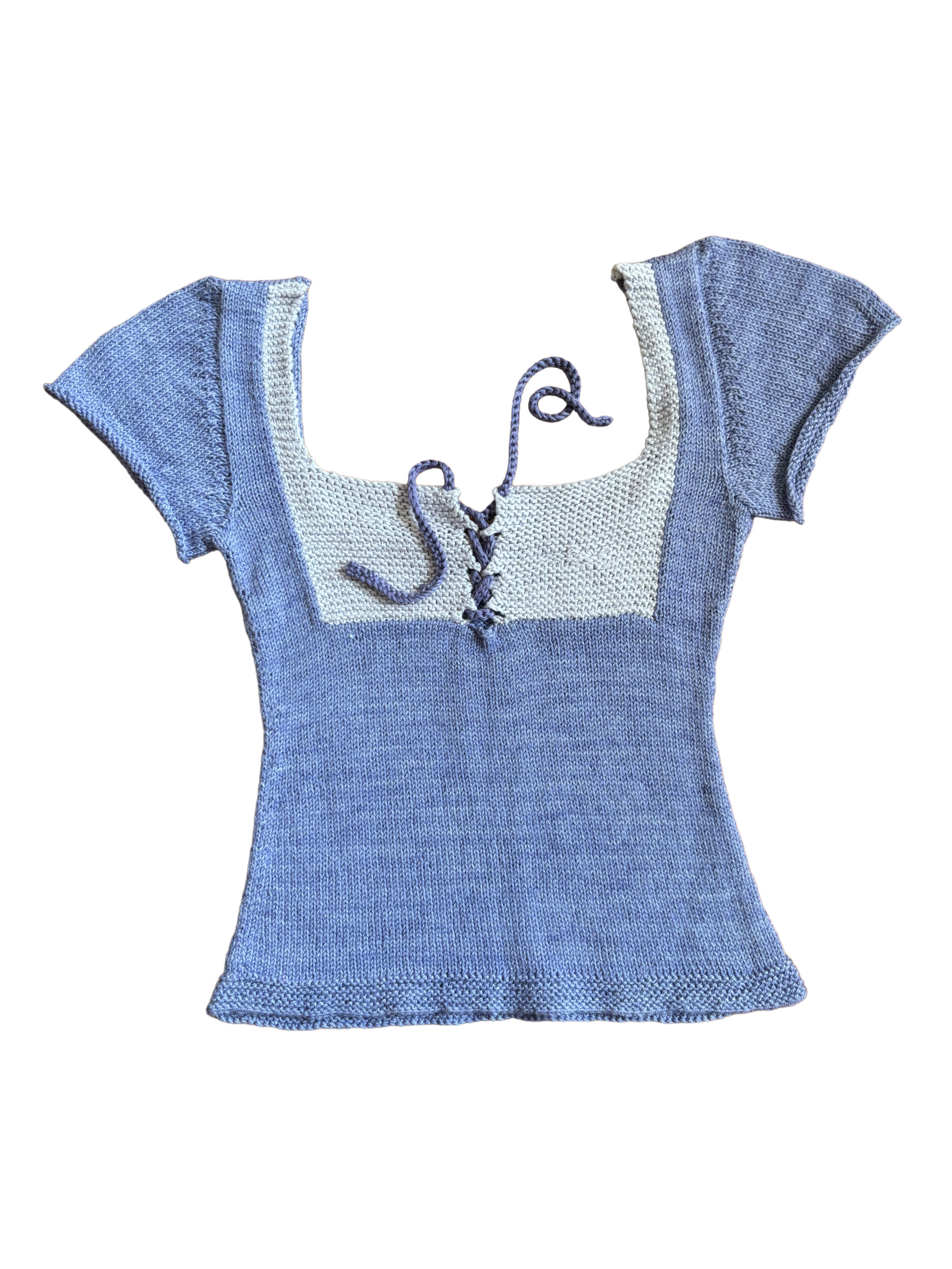 Square neck baby tee