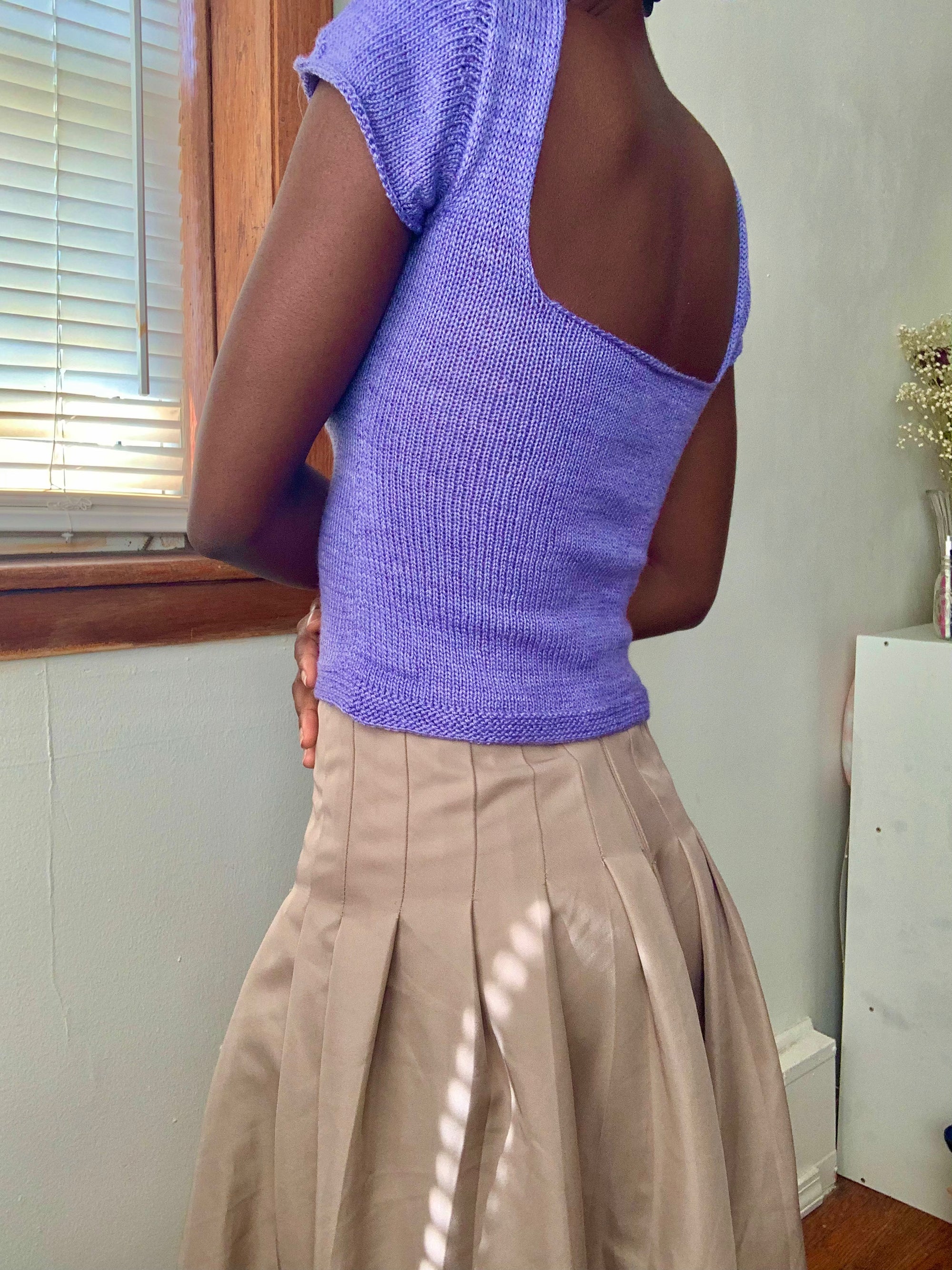 Square neck baby tee
