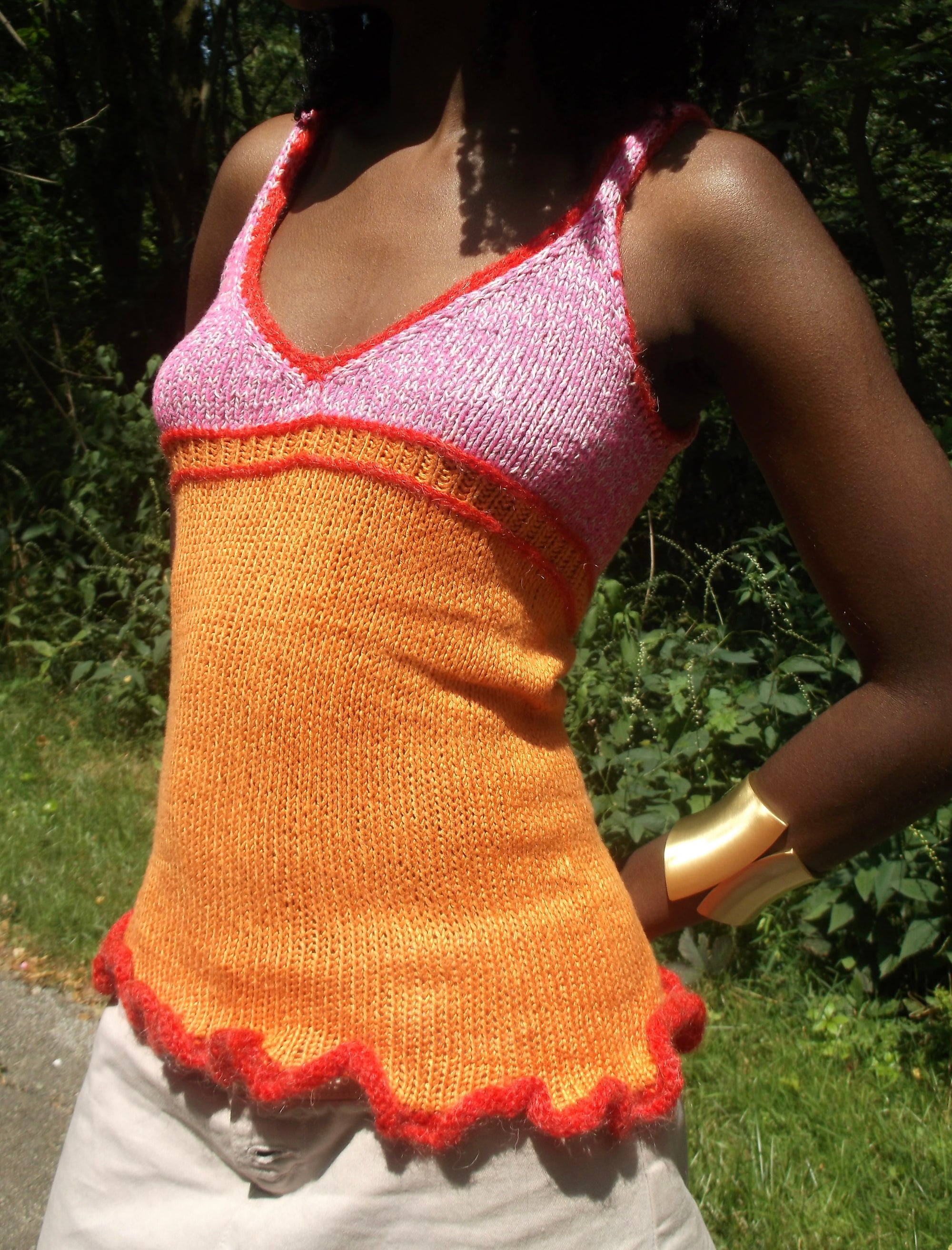V neck tank