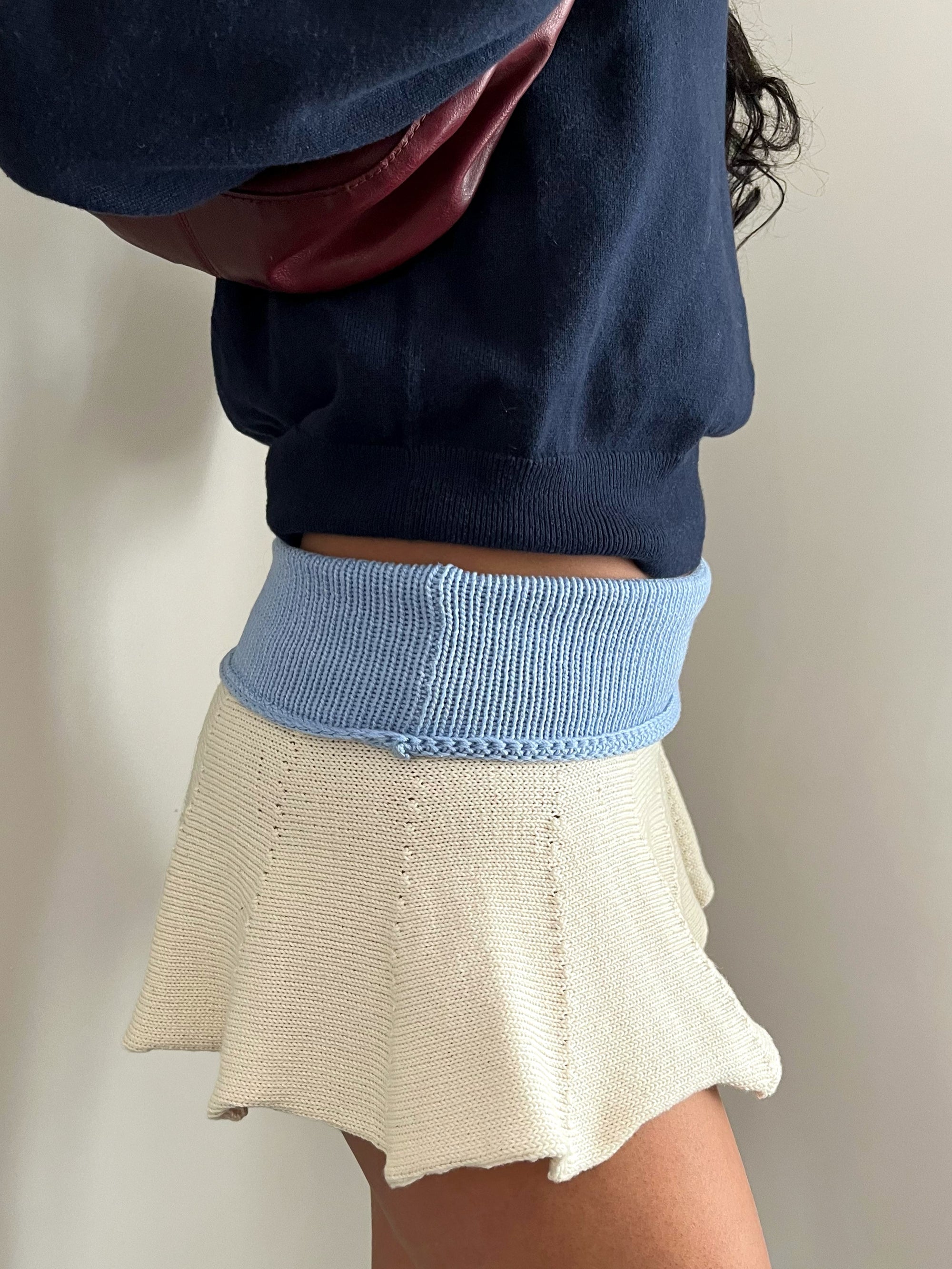 Blue Ruffle Mini