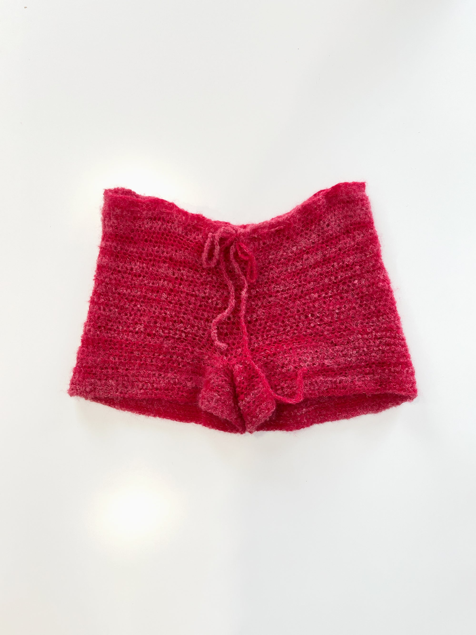 Pink Mohair Shorts