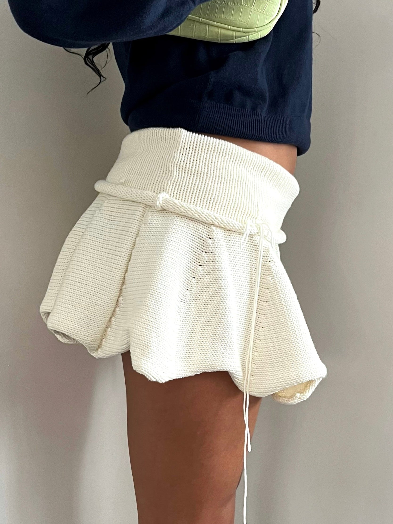 White Ruffle Mini